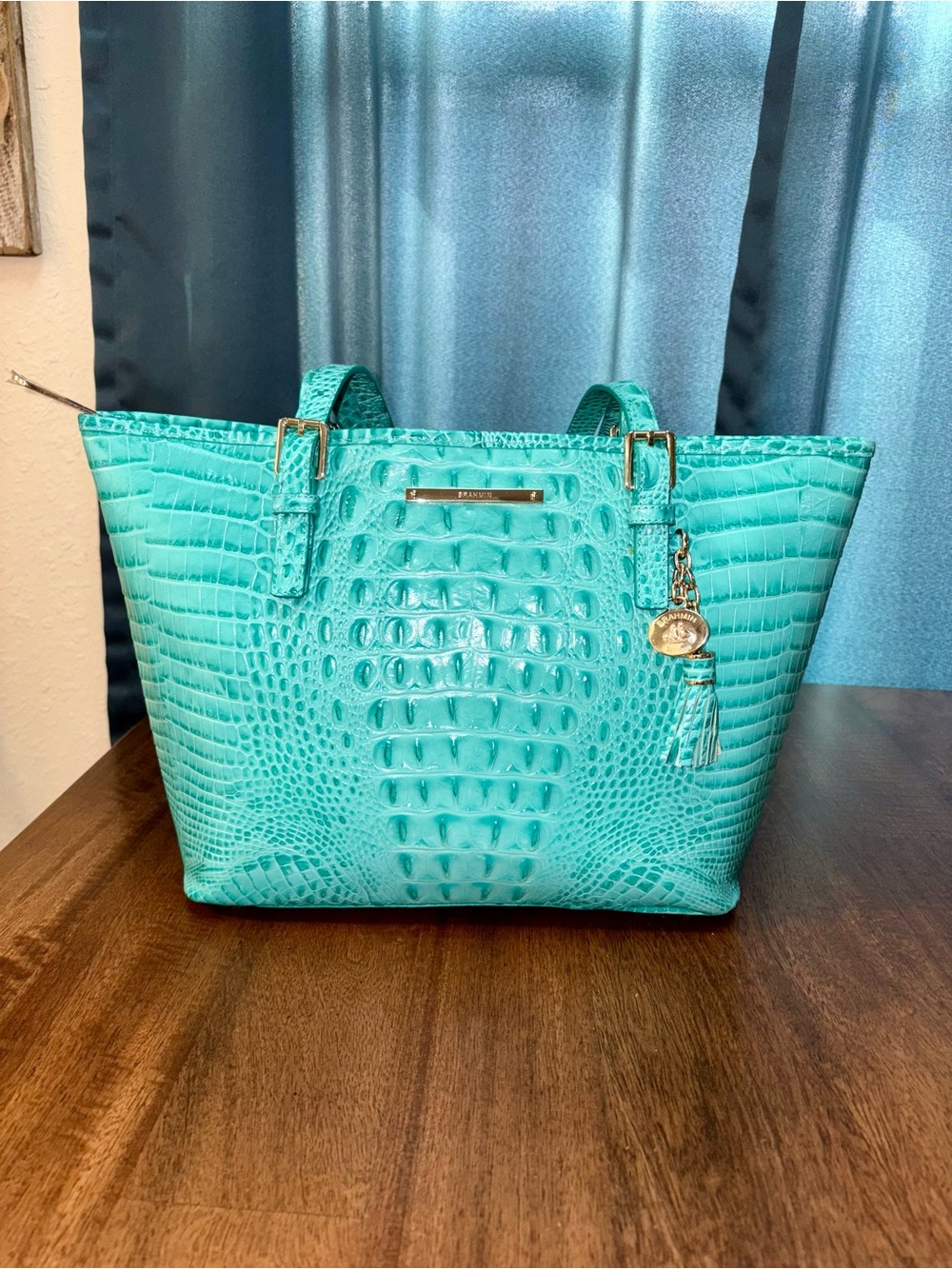 Brahmin NWT Md Asher - Mermaid - First Release - Blue/Green - Glossy - Picture 3 of 16